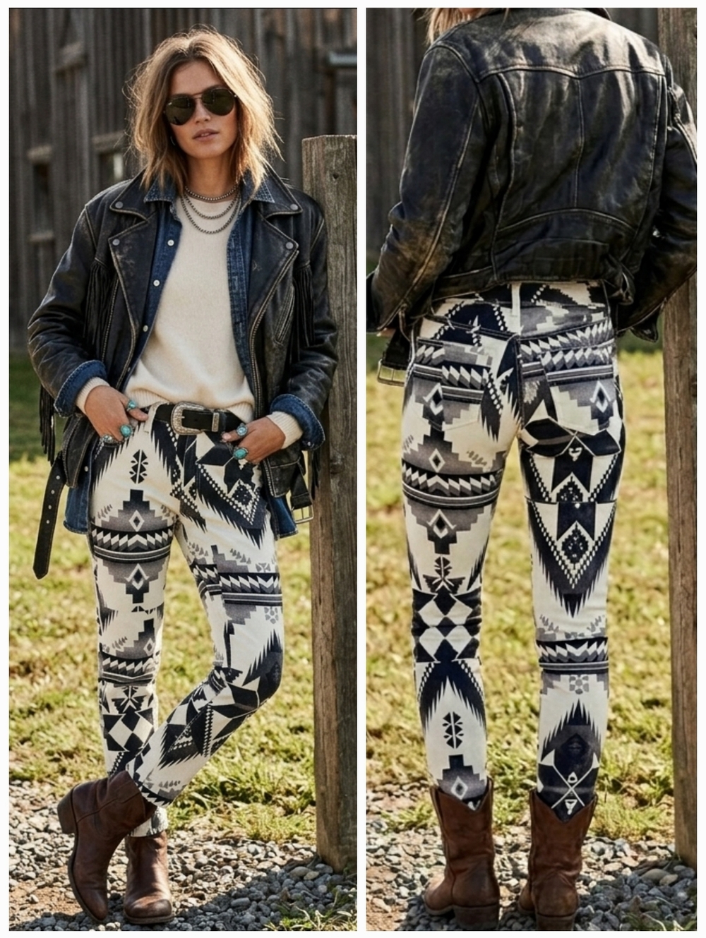NWT Polo Ralph Lauren 29 Quiet Luxury Southwestern Navajo High Rise Skinny Jeans